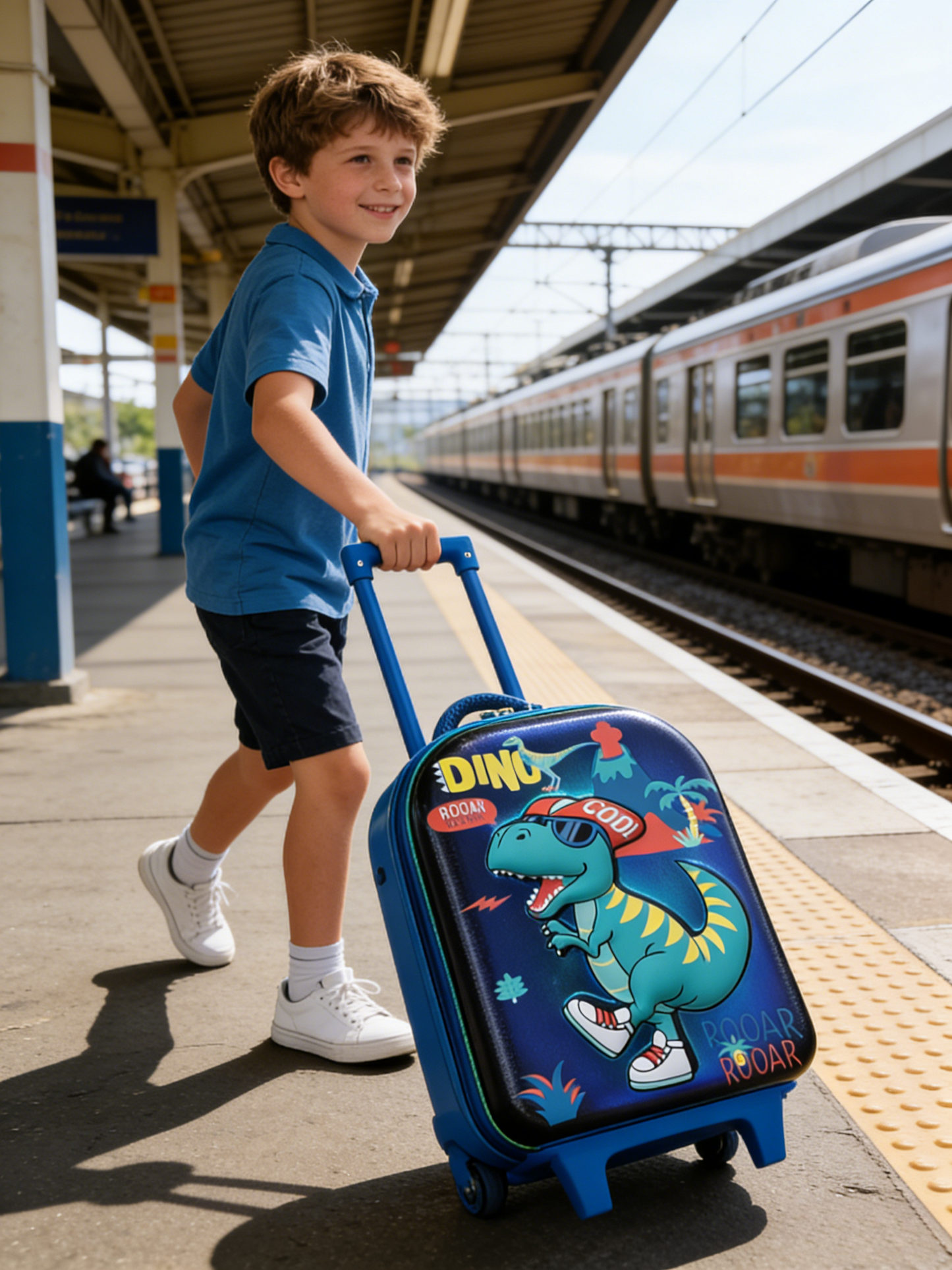 Premium Dino Trolley Bag