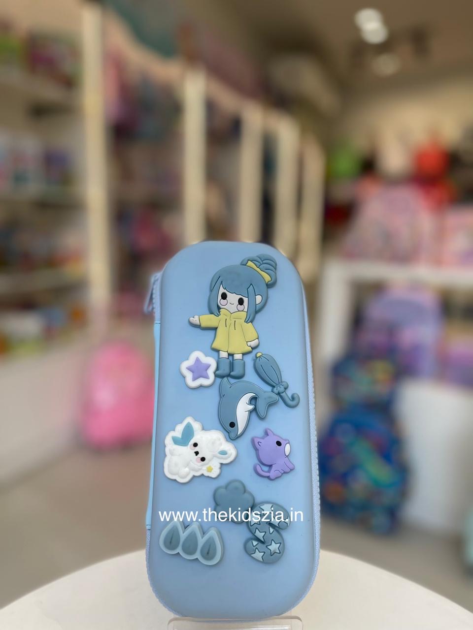 Premium Blue Crocs Pencil Pouch