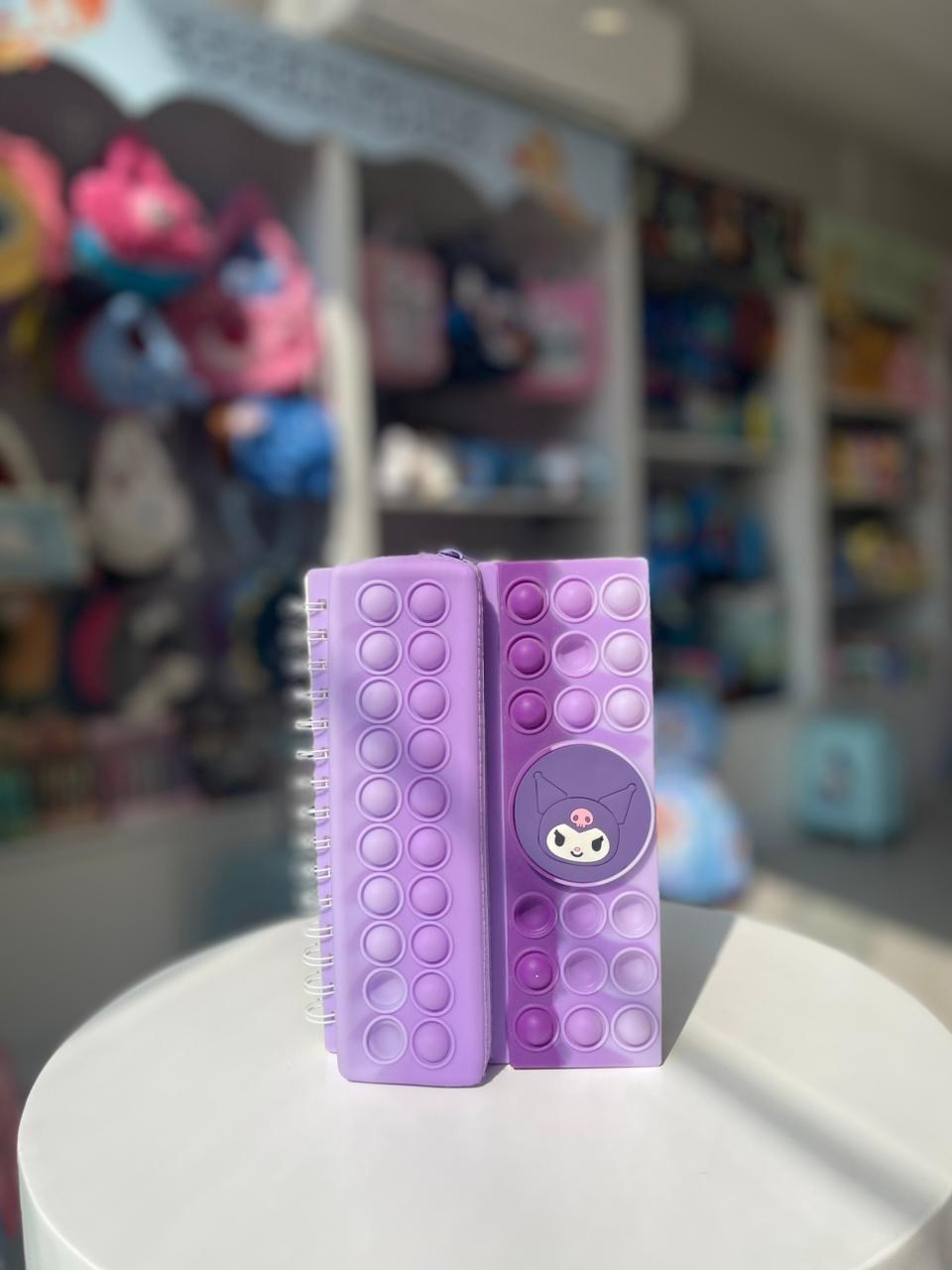 Popit Diary with Pencil Pouch attached