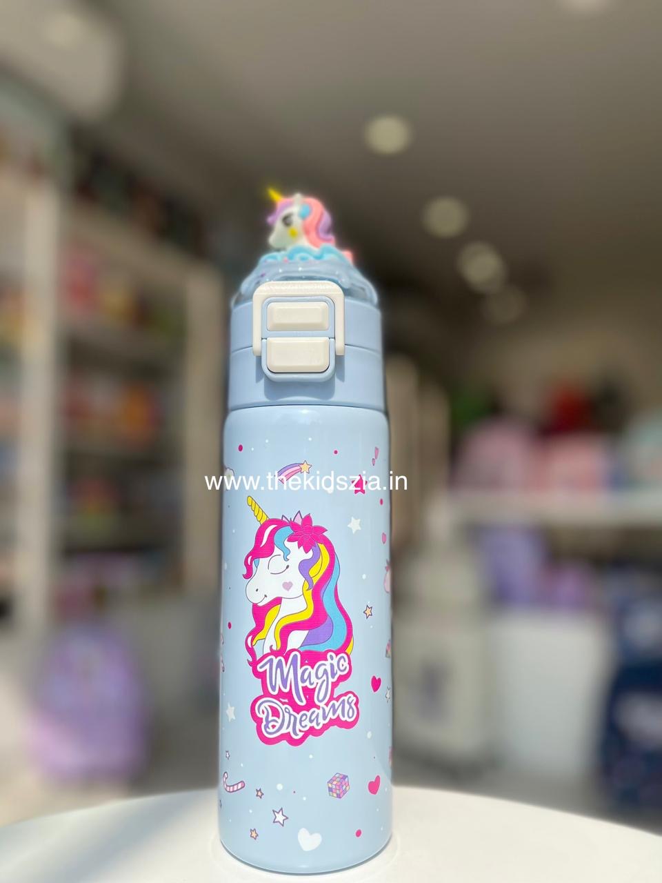 Dual Cap Insulated Unicorn Bottle
