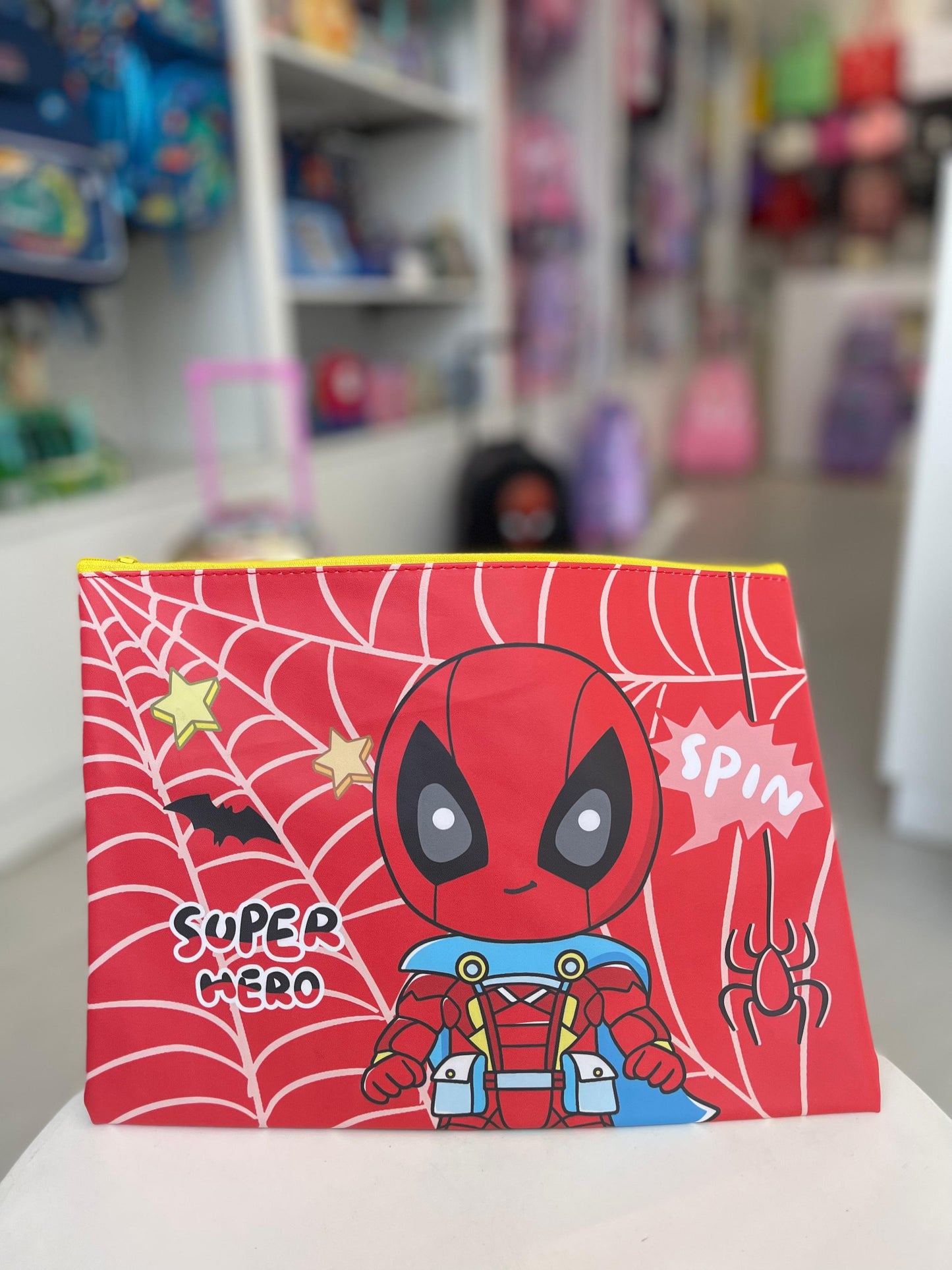 Large A4 Pouch Spiderman