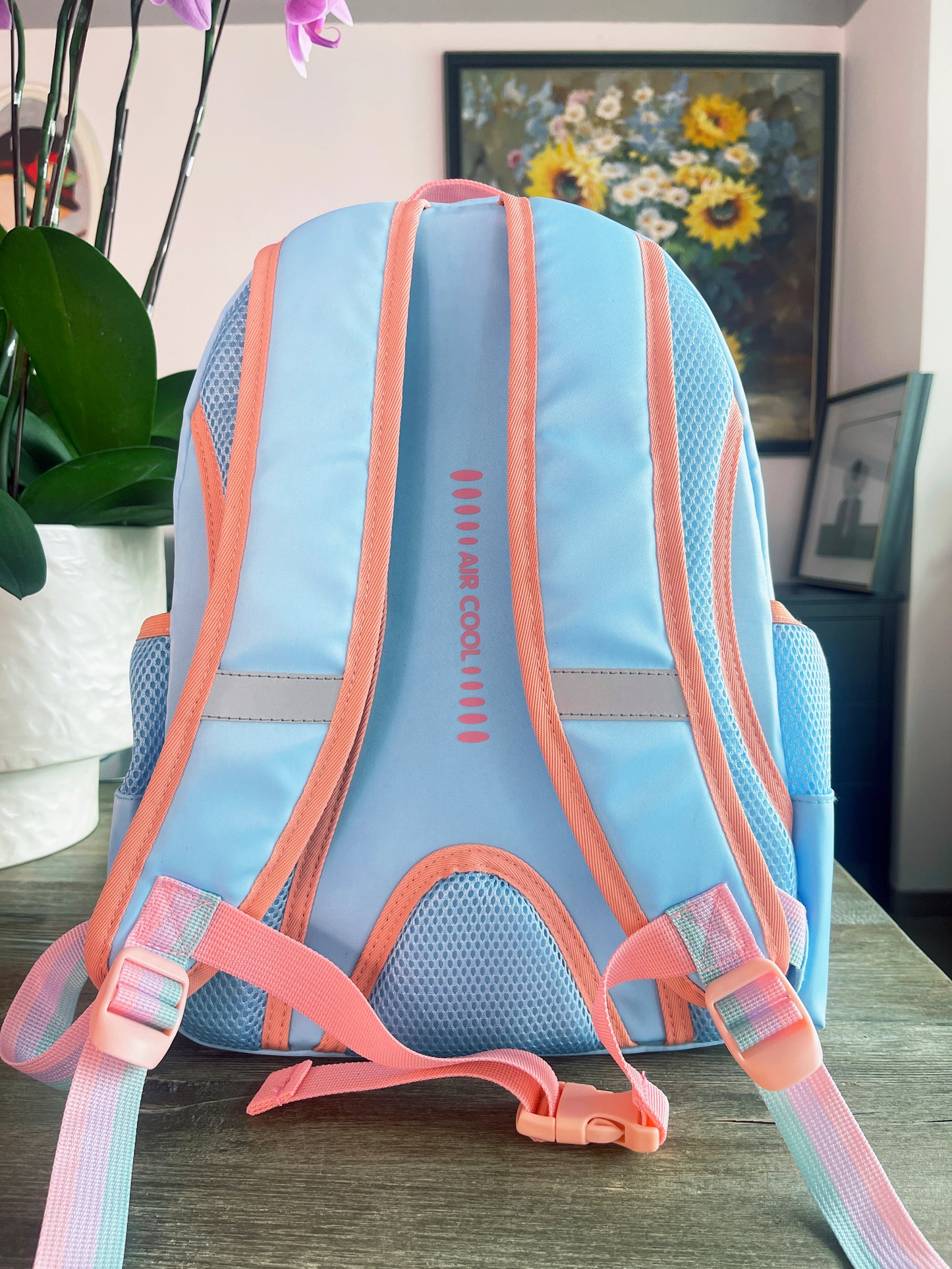 16 Inches Blue Backpack