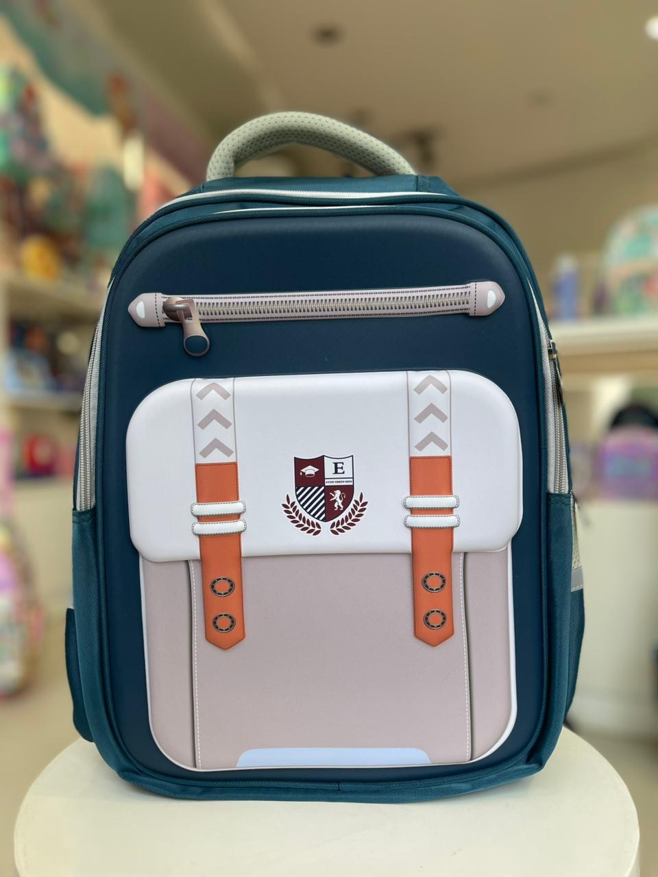 17 inches green logo Backpack