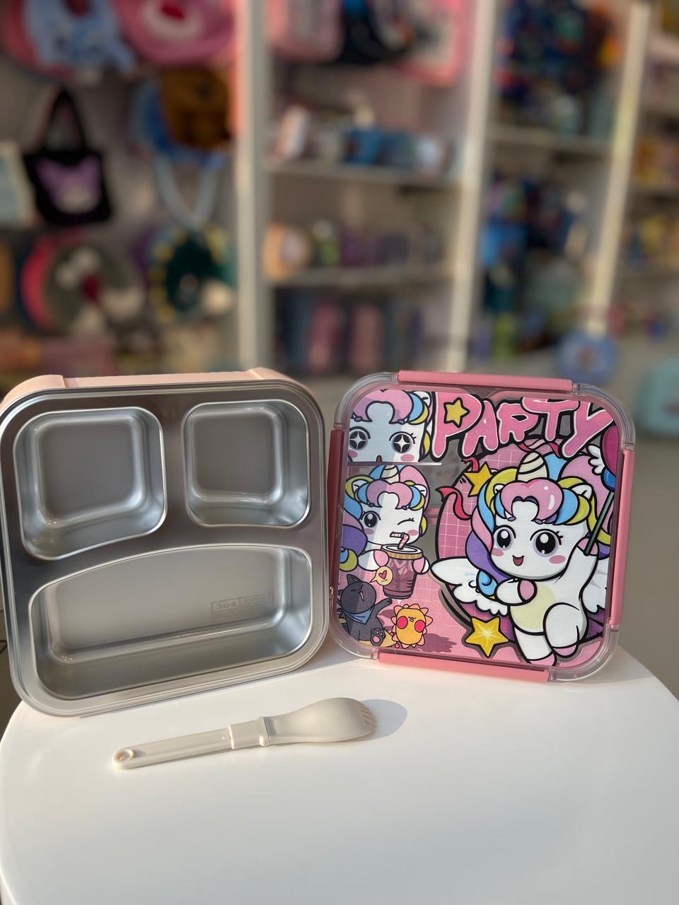 Unicorn 3 grid Leakproof Lunch box