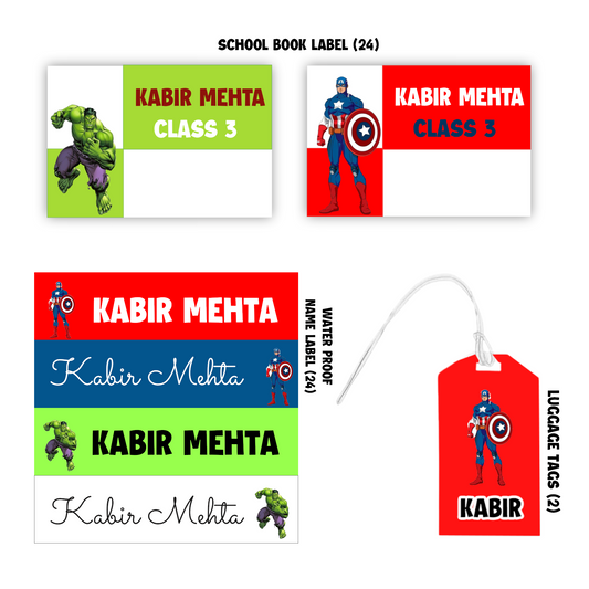 Superheroes School Essentials Combo