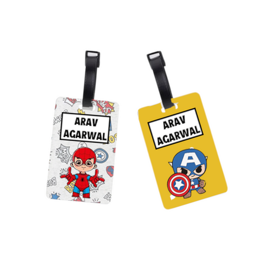 Superhero Bag Tags-Set of 2 (