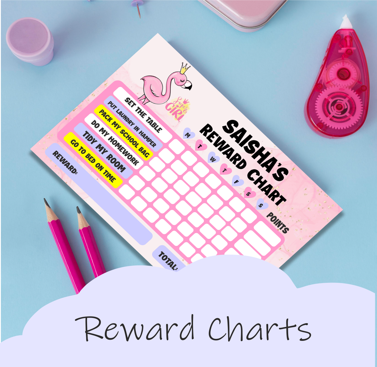 Rewritable Rewards Chart