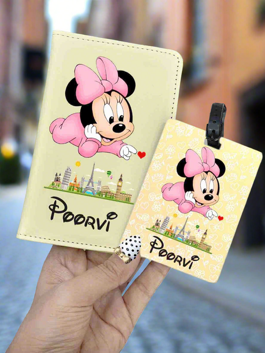 Minnie Mouse Passport Cover ang Tag