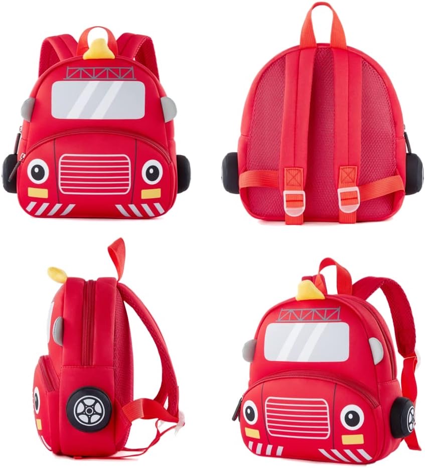 Red Bus Toddler Backpack