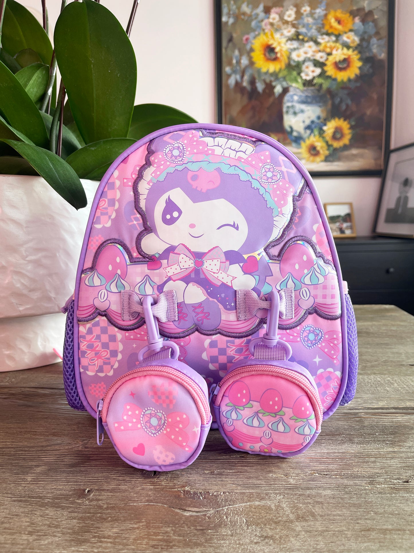 Purple Toddler Backpack 8 inches