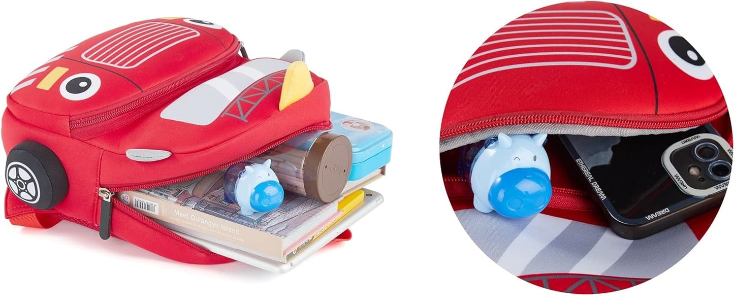 Red Bus Toddler Backpack