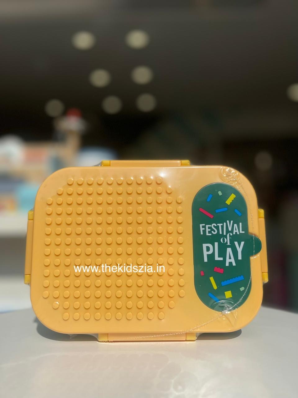 Stainless steel 2 grid leakproof Lego Lunch Box