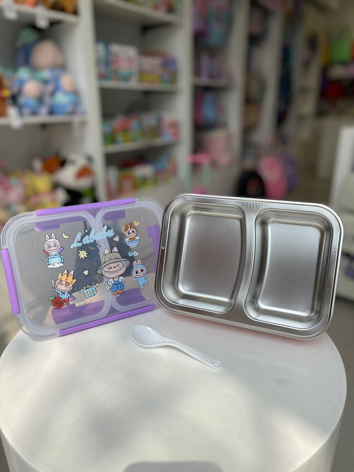 Labubu 2 grid Lunch Box