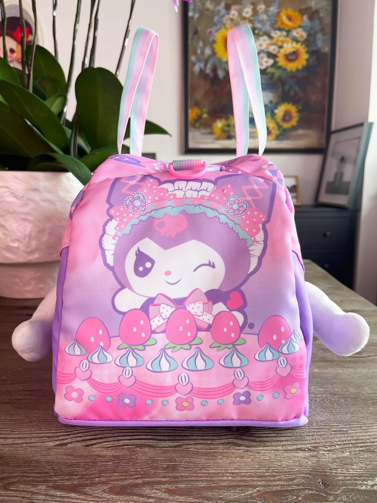 Purple Large Duffle Bag
