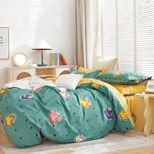 Queen Crown Cotton Bedsheet