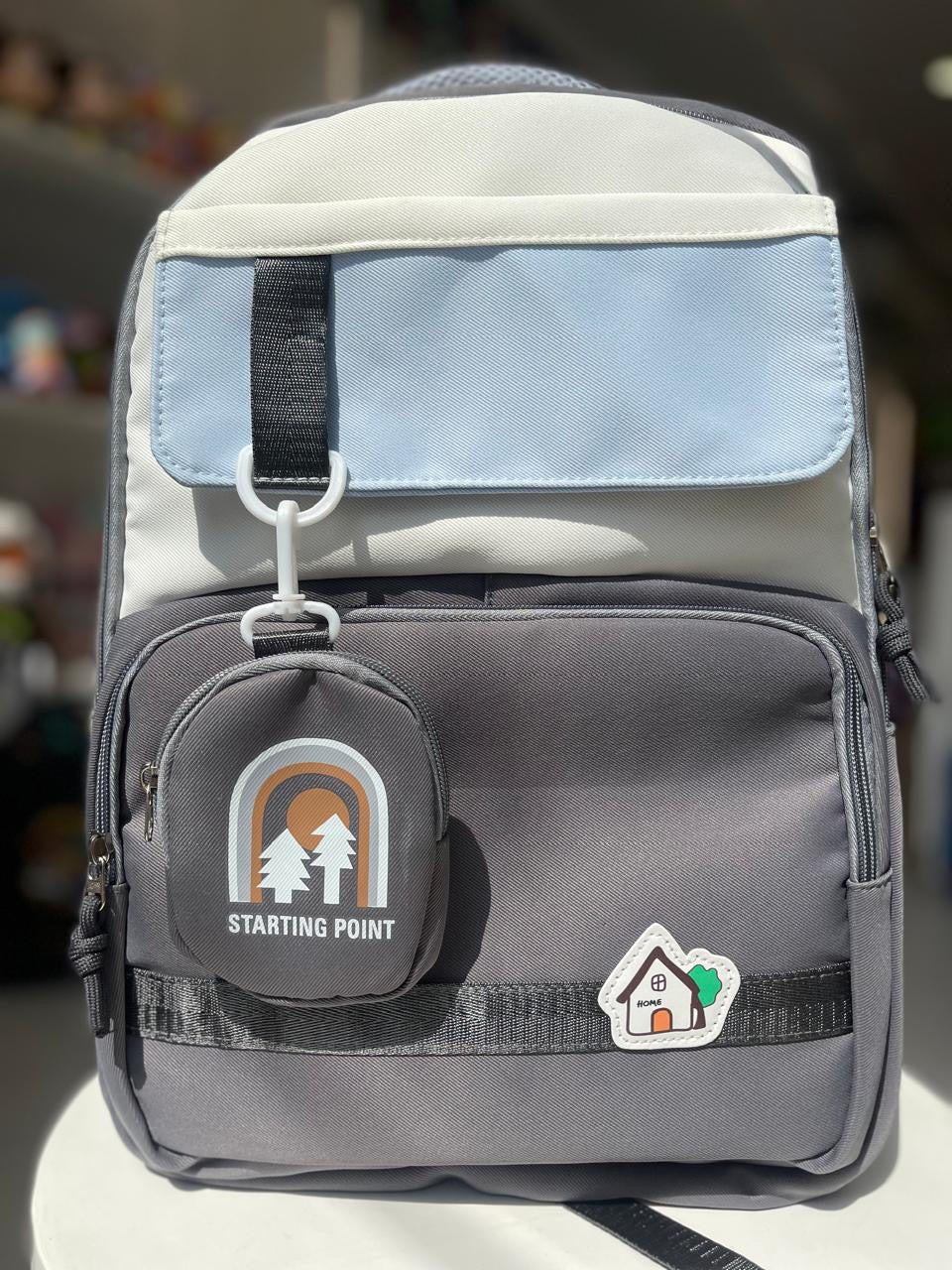 SP Grey 19 inches School Bag