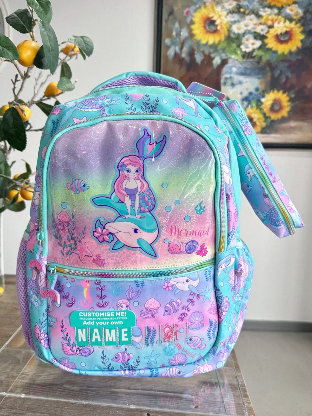 Large Mermaid School Bag