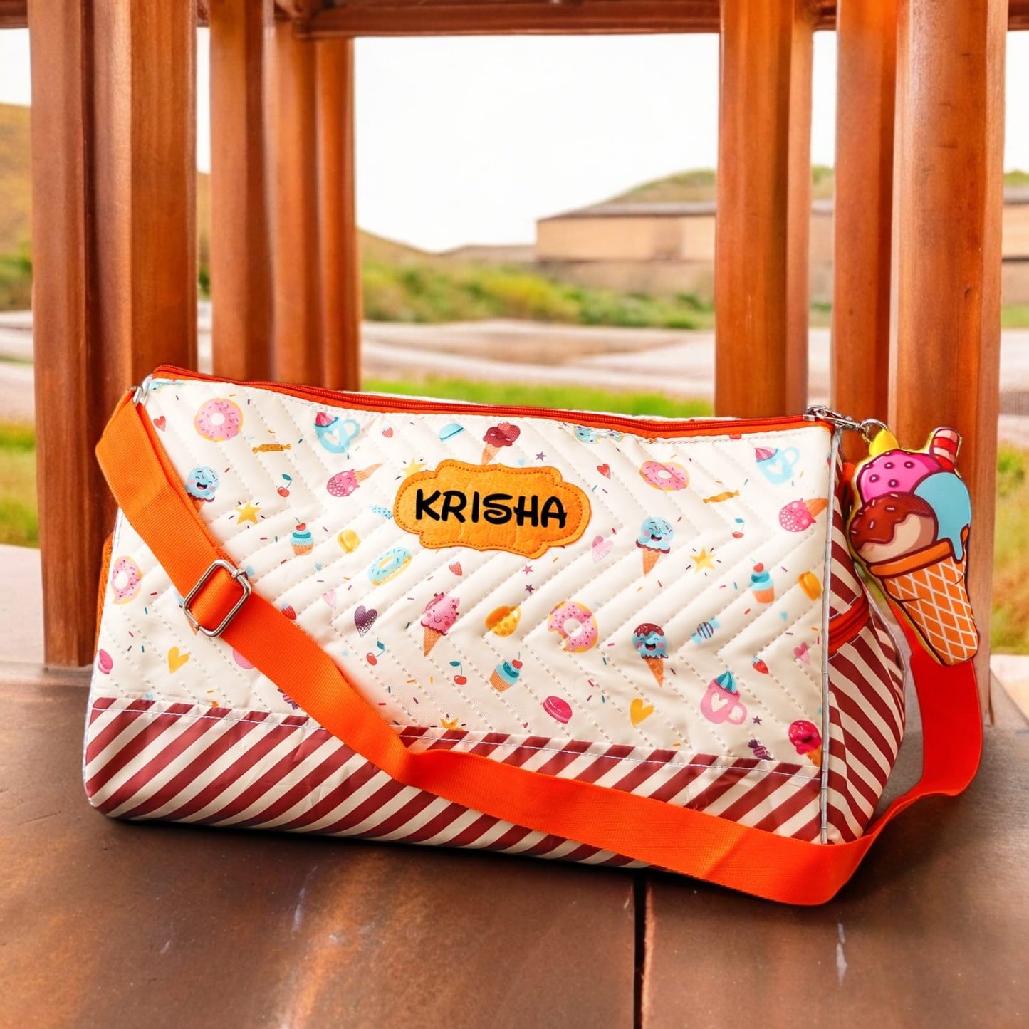 Ice cream Triangle Duffle Bag