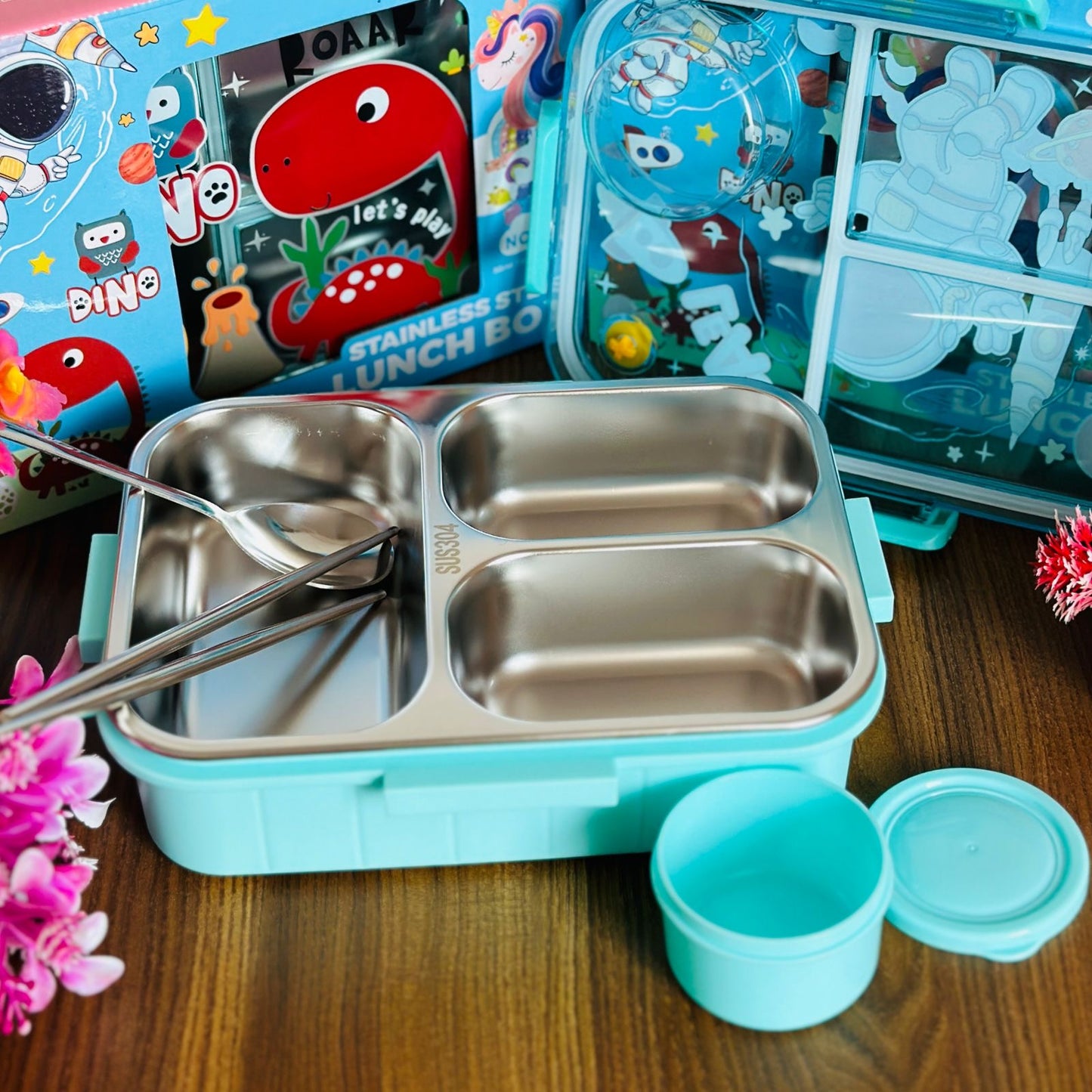 3 grid Lunch Box