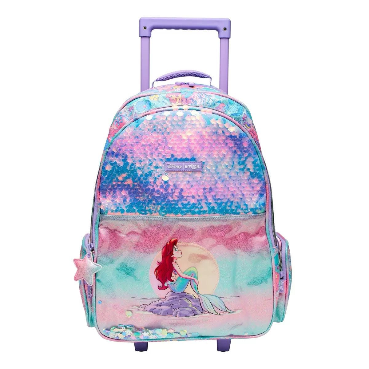 Mermaid Original Smiggle Large Trolley Backpack