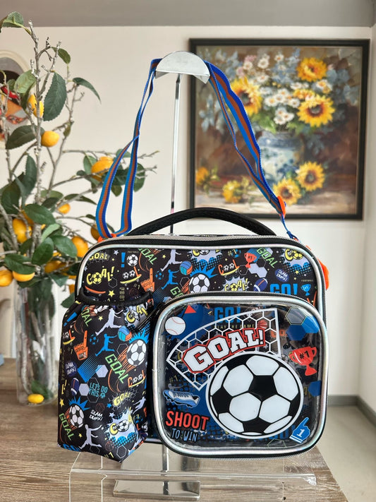 Football Insulated Lunch Bag