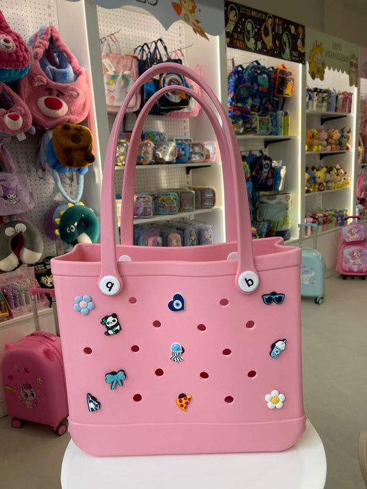 Large Tote Bag Light Pink
