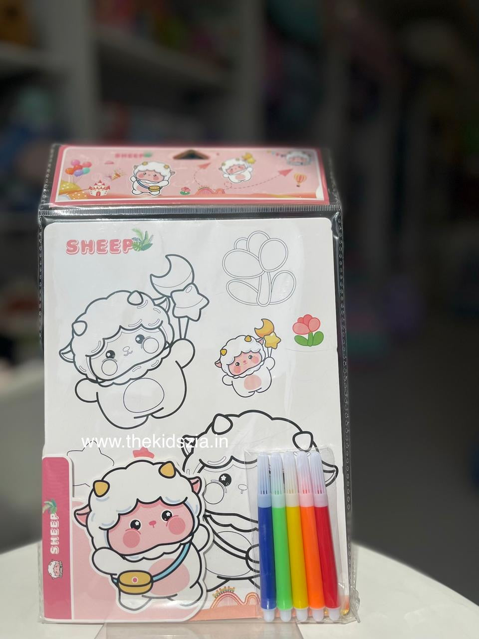 Colouring Book with sketch pens