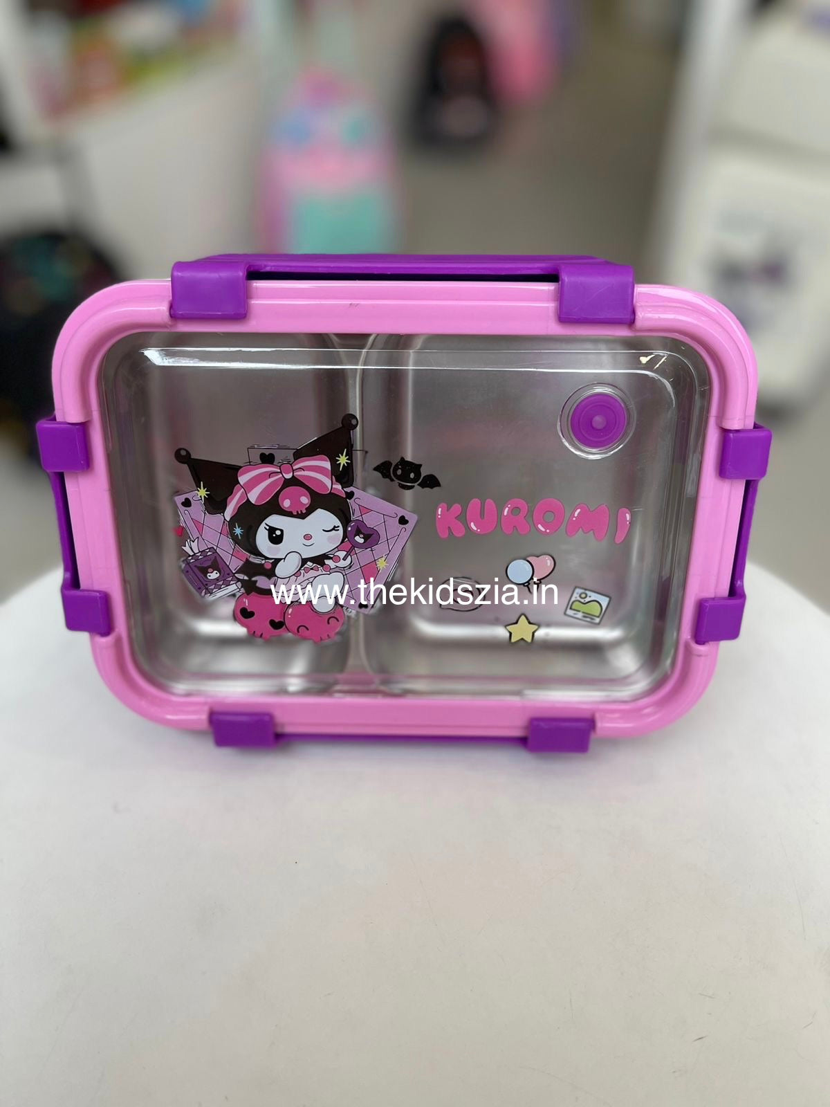 Kuromi 2 grid Lunch Box