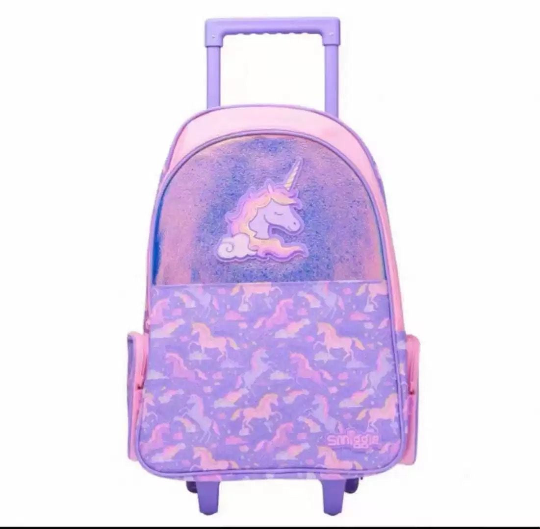 Unicorn Original Smiggle Large Trolley Backpack