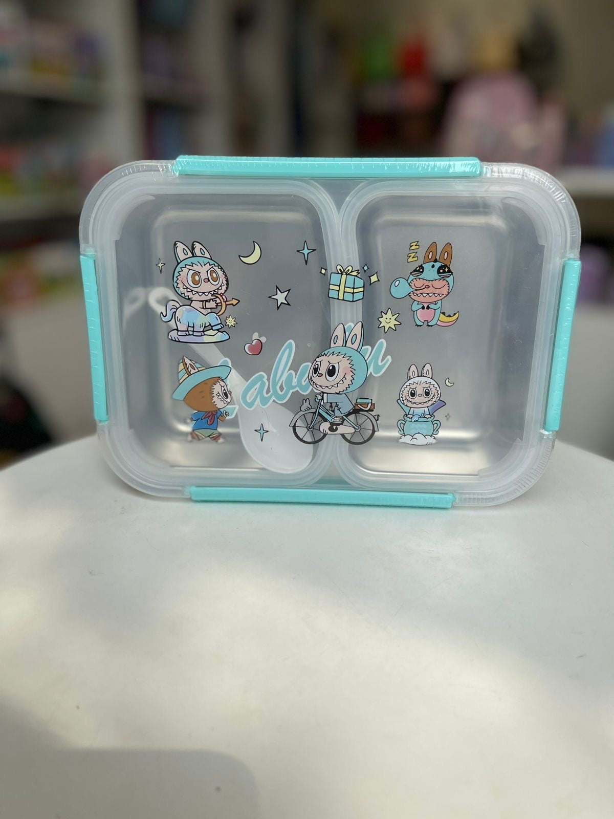 Labubu 2 grid Lunch Box