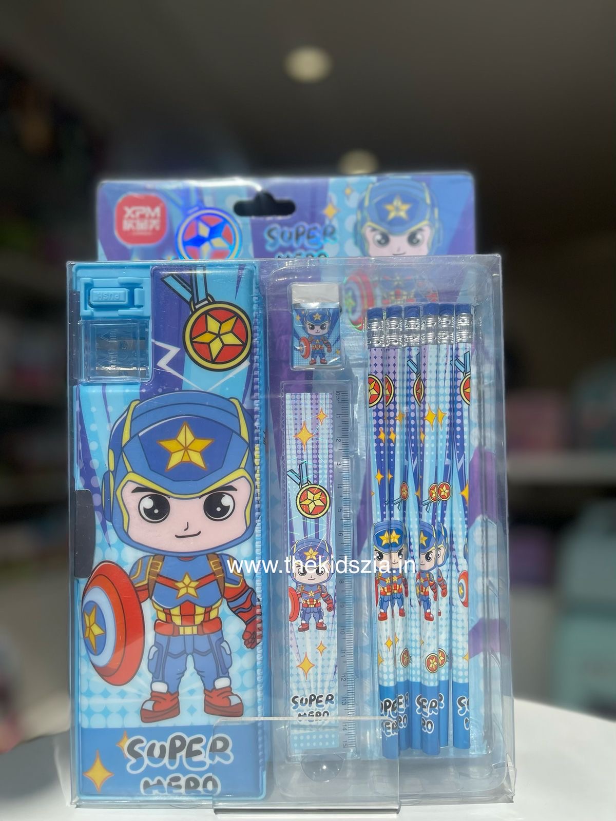 Avengers Pencil Box and Pencils Set