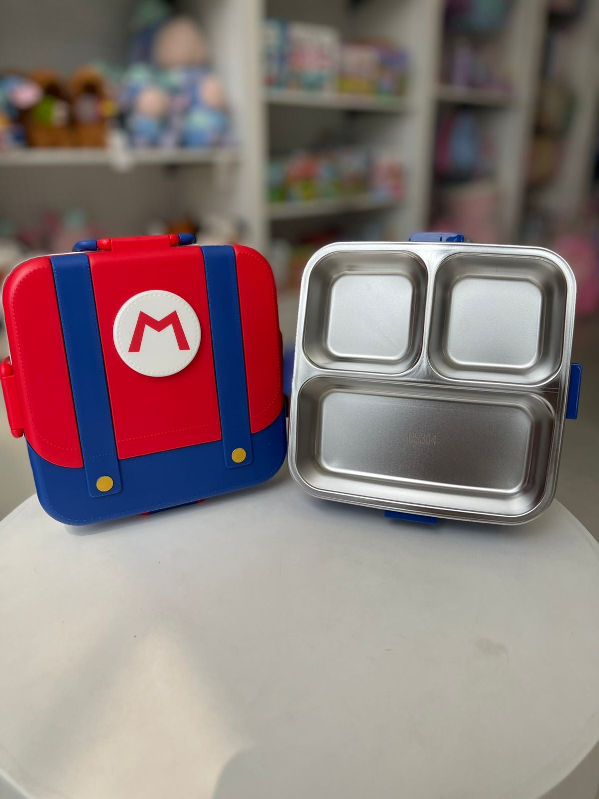 Mario Lego lunch box with small box