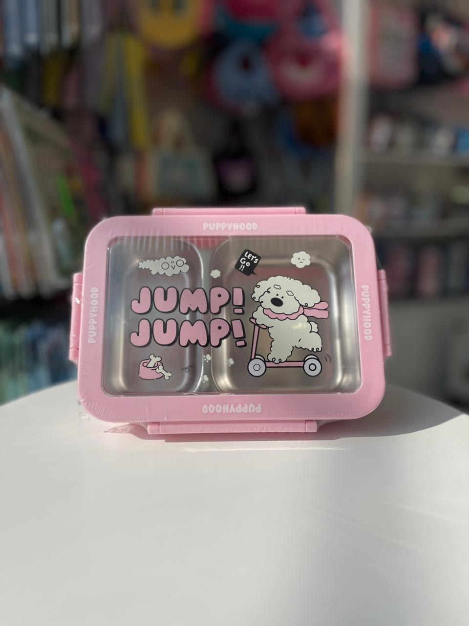Pink jump Lunch box
