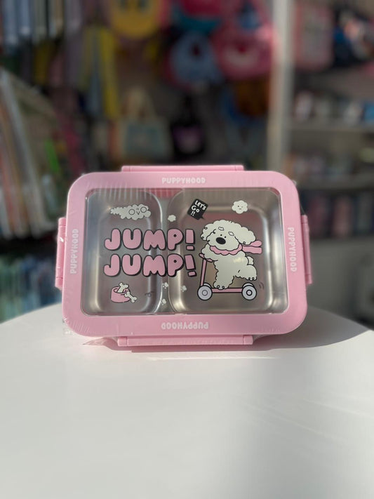Pink jump Lunch box