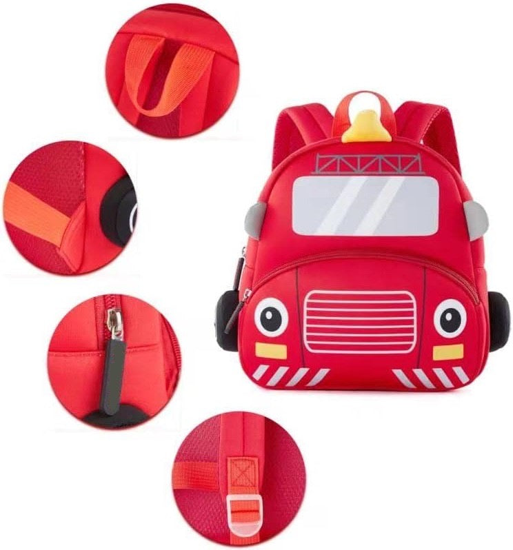 Red Bus Toddler Backpack