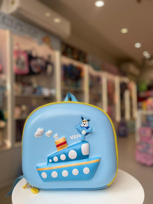 Light Blue Ship Picnic Bag