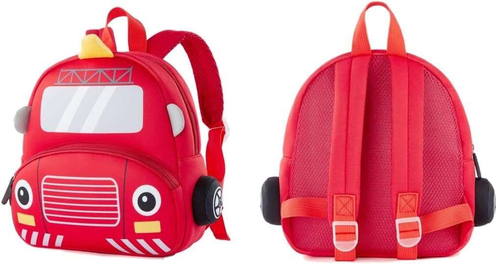 Red Bus Toddler Backpack