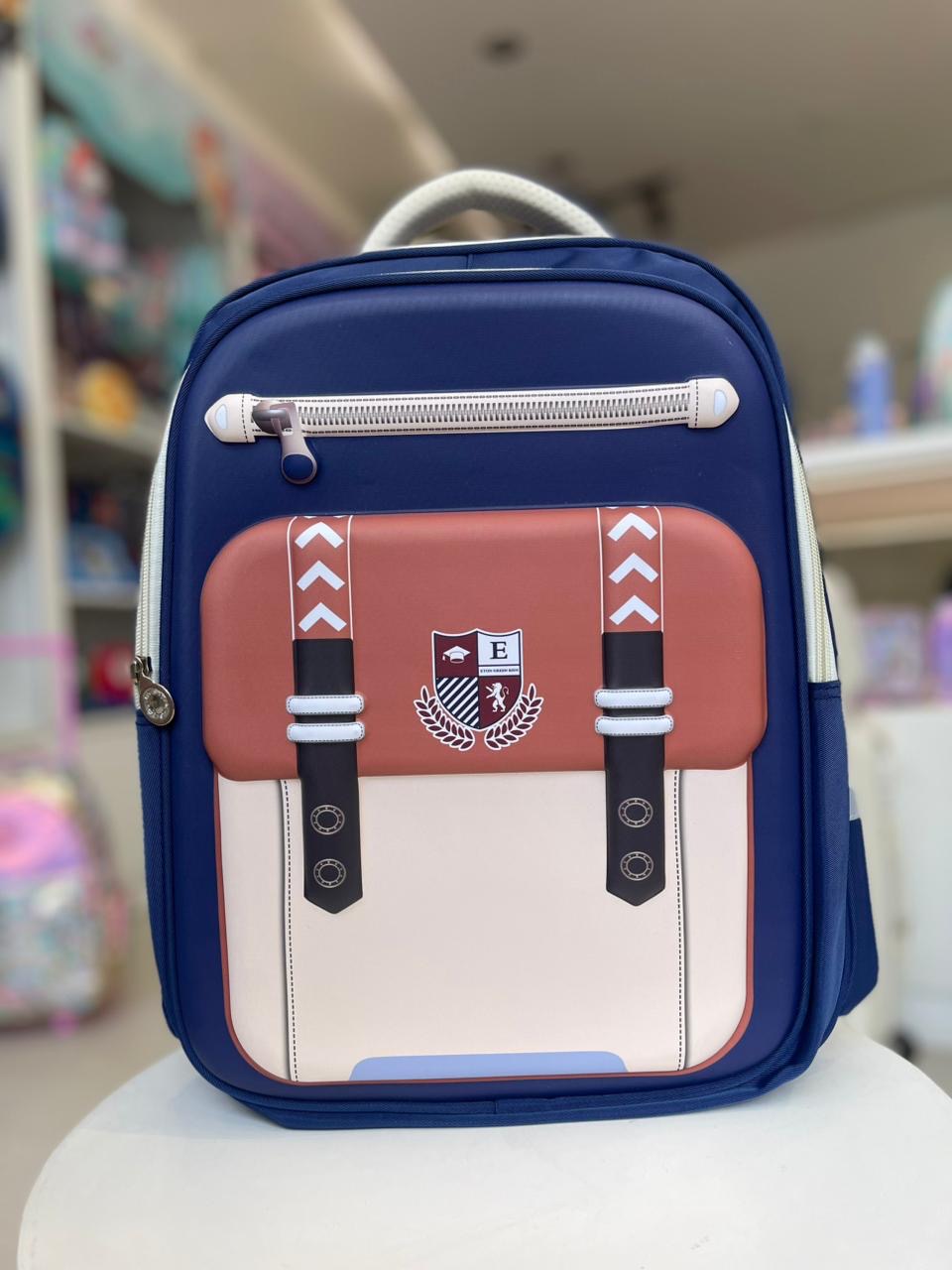 17 inches Blue logo Backpack