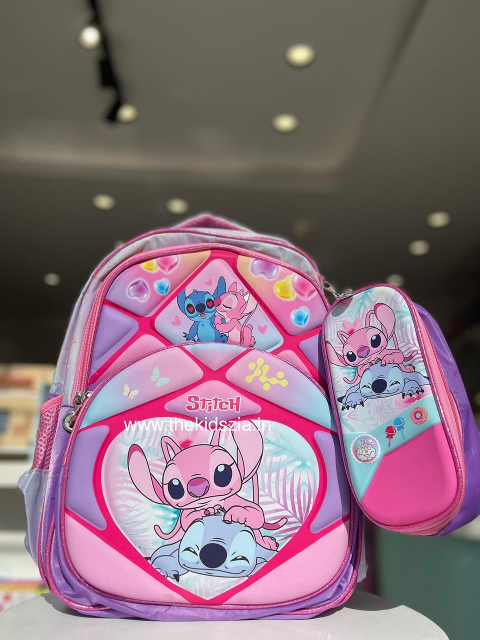 16 inches Stitch Backpack with Pouch