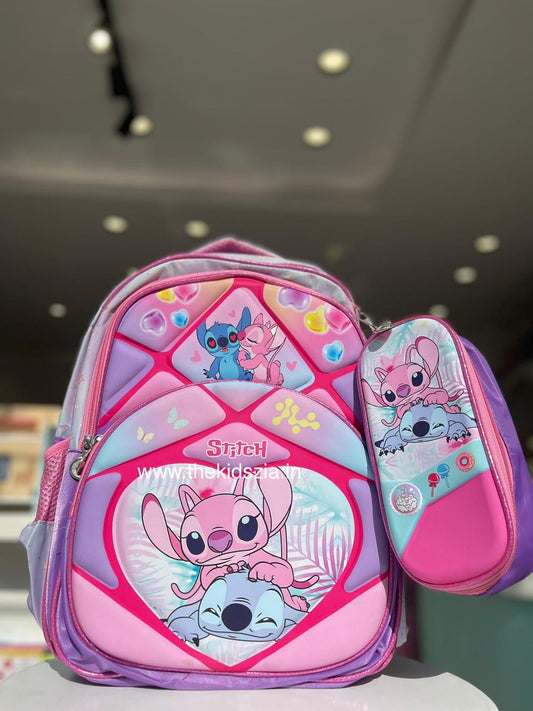 16 inches Stitch Backpack with Pouch