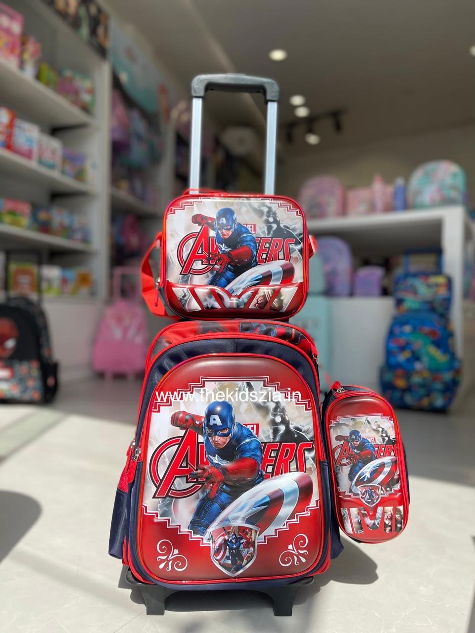 3 piece 17 inches Avengers Backpack Set