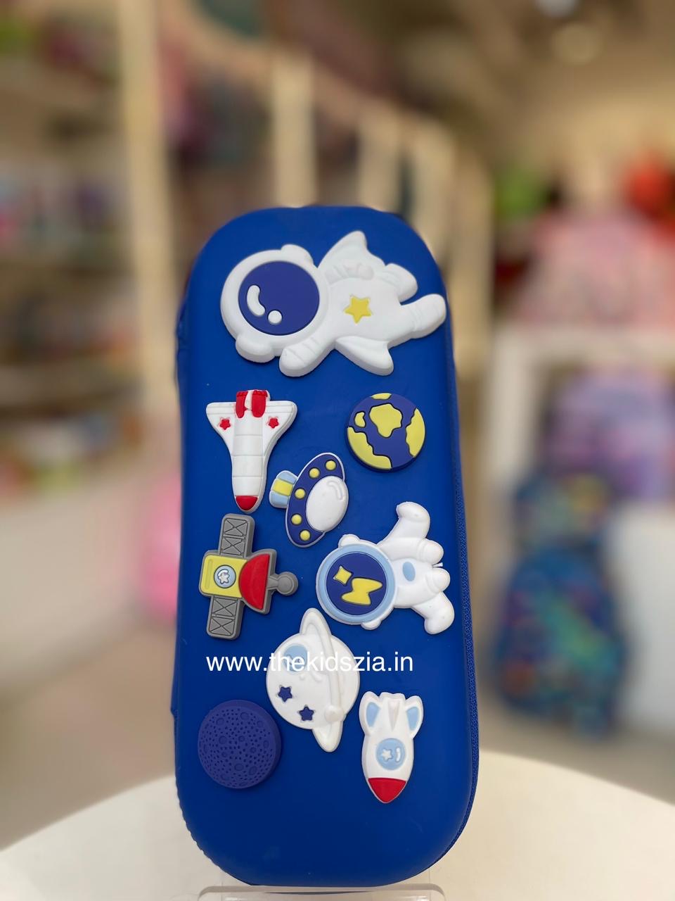 Blue Space Crocs Pencil Pouch