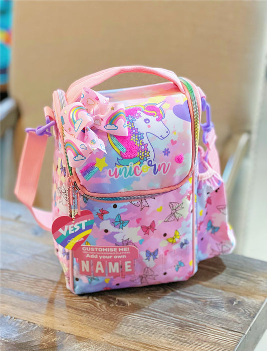 Pink Unicorn Lunch Bag