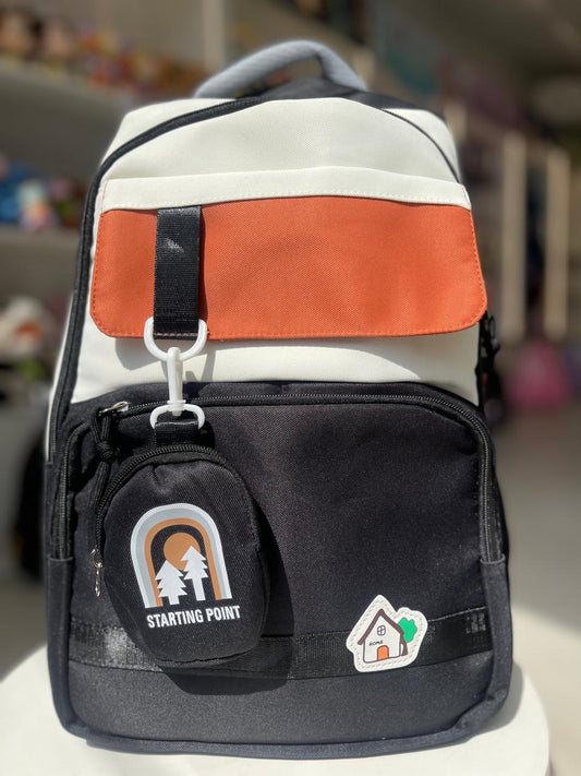 SP Black 19 inches School Bag