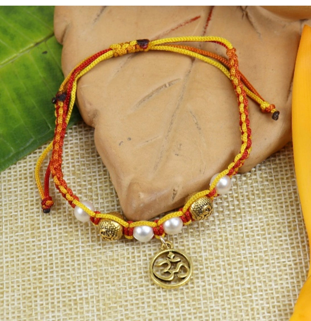 Om Macrame Rakhi