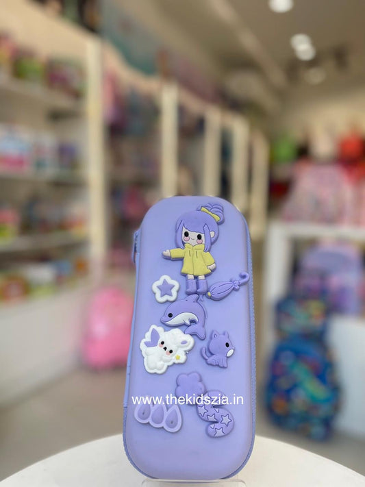 Premium Purple Crocs Pencil Pouch