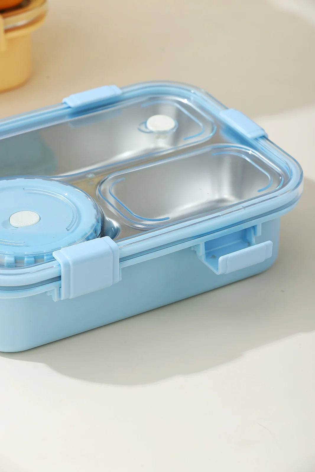 Three Compartment Stainless Steel Lunch Box