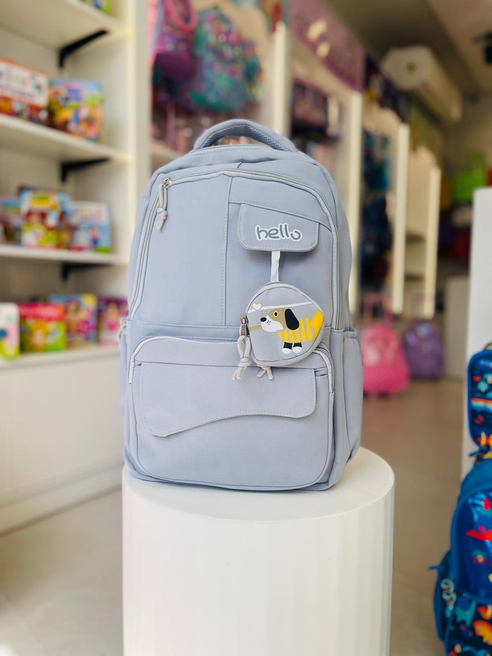 Hello Grey 19 inches Bag