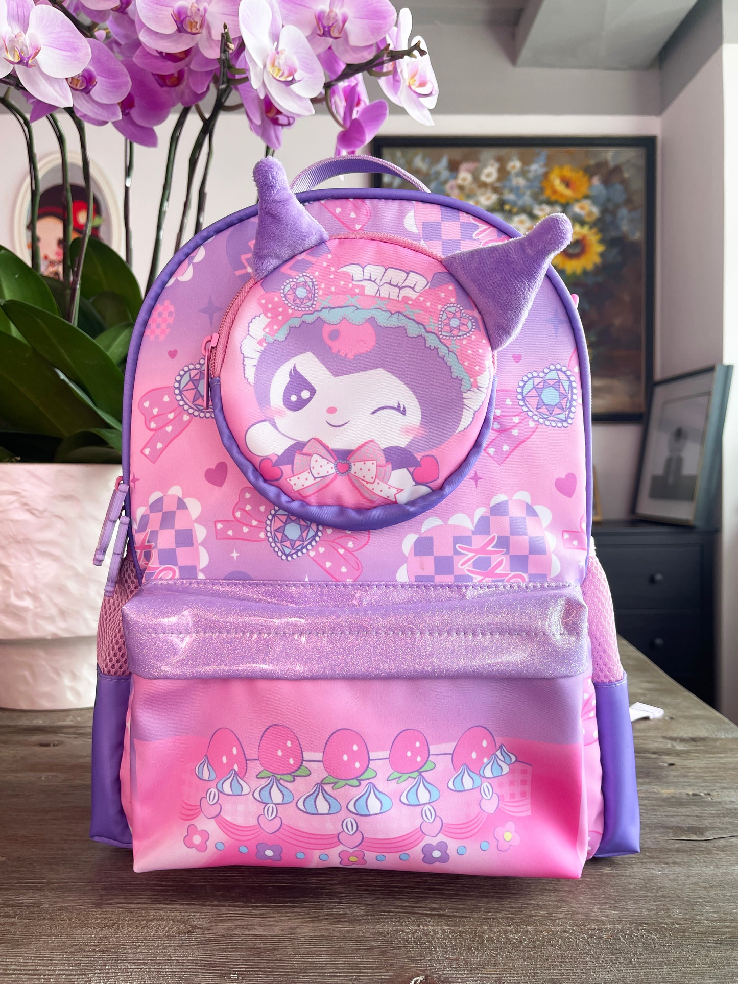 16 Inches Purple Backpack