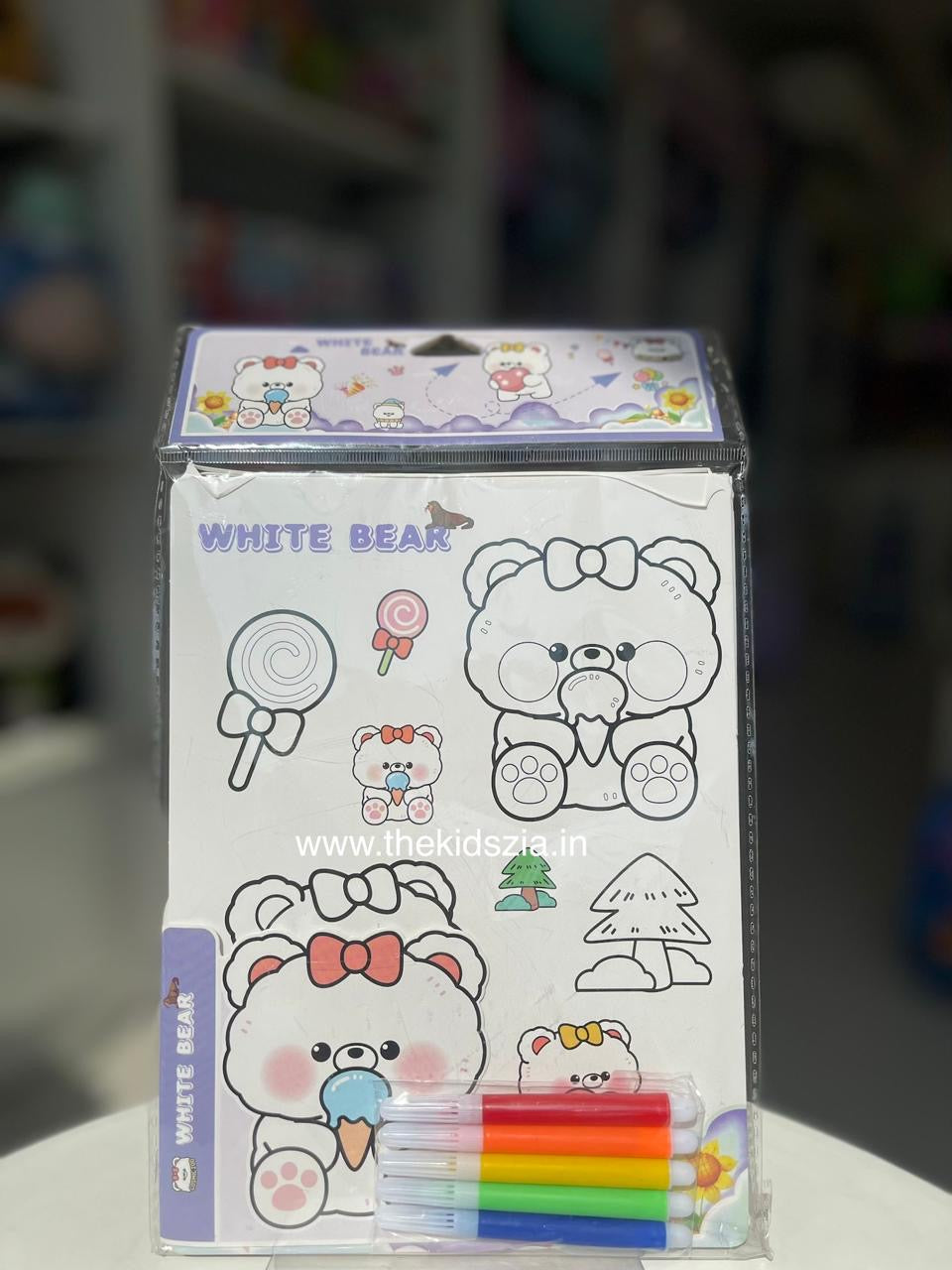 Colouring Book with sketch pens
